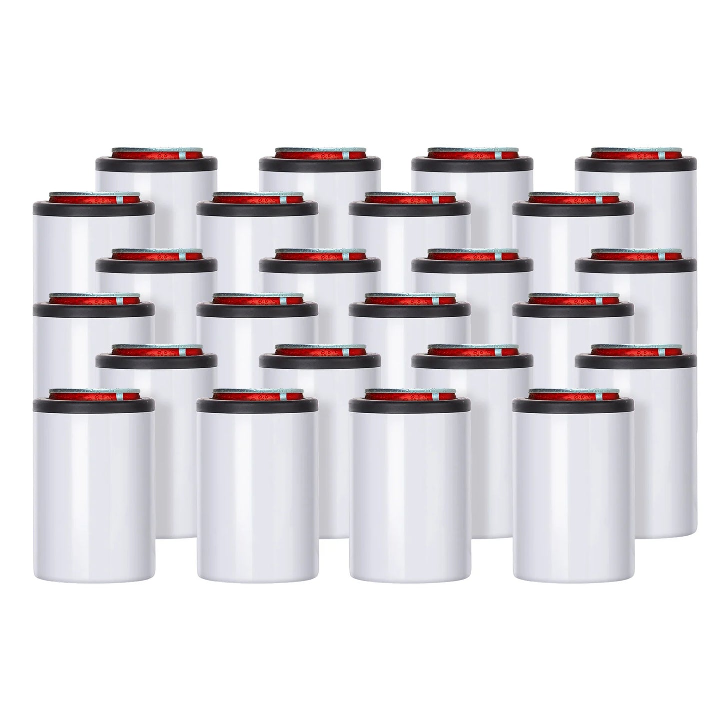 12 OZ Sublimation Can Cooler Insulator Blanks White 4 Pack