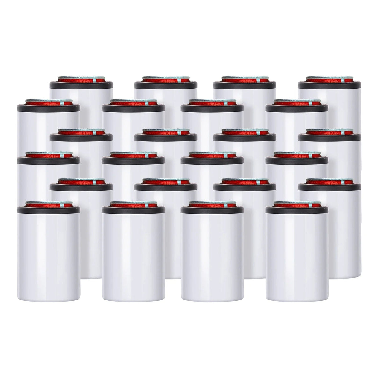 12 OZ Sublimation Can Cooler Insulator Blanks White 4 Pack