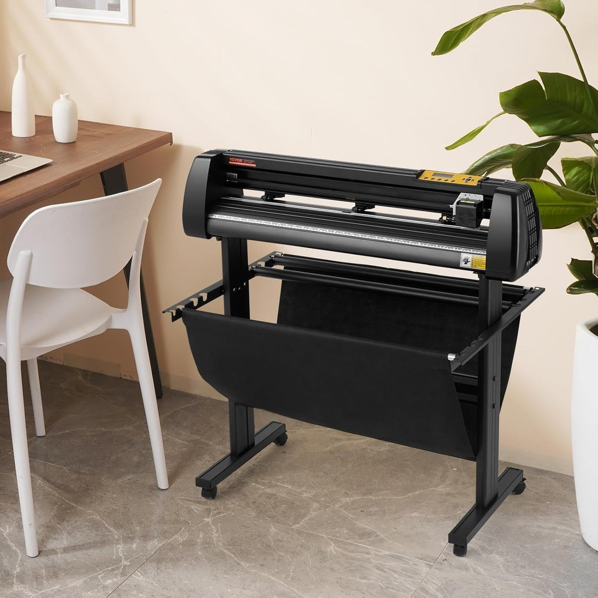 Vinyl Cutter 34Inch Bundle, Vinyl Cutter Machine Manual Vinyl Printer LCD Display Plotter Cutter Sign Cutting with Signmaster Software for Design and Cut,With Supplies, Tools