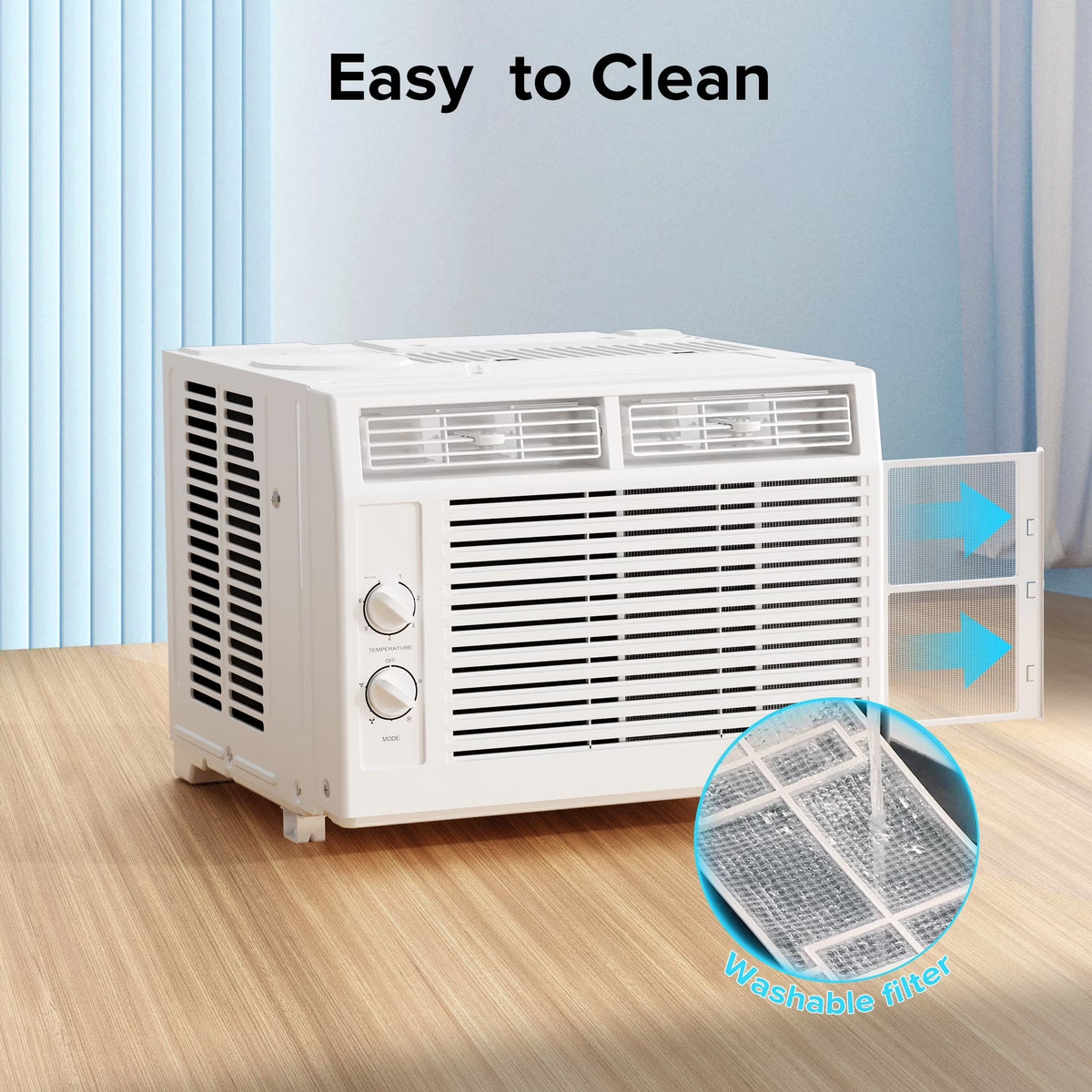 5000 BTU Window Air Conditioner for Small Rooms AC Unit Air Conditioner Cools up to 150 Sq.Ft