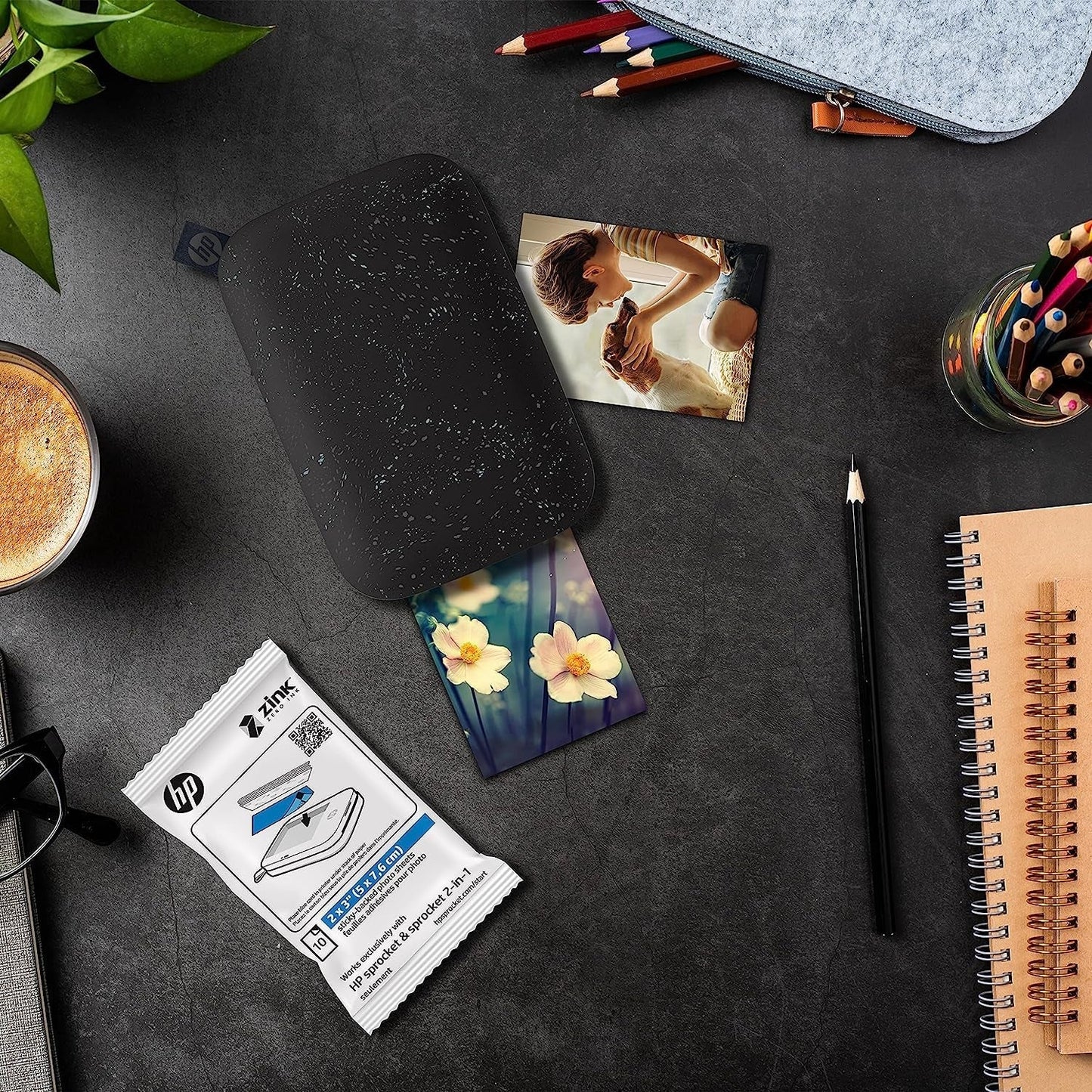 Sprocket 2X3" Premium Zink Sticky Back Photo Paper (50 Sheets) Compatible with Sprocket Photo Printers.