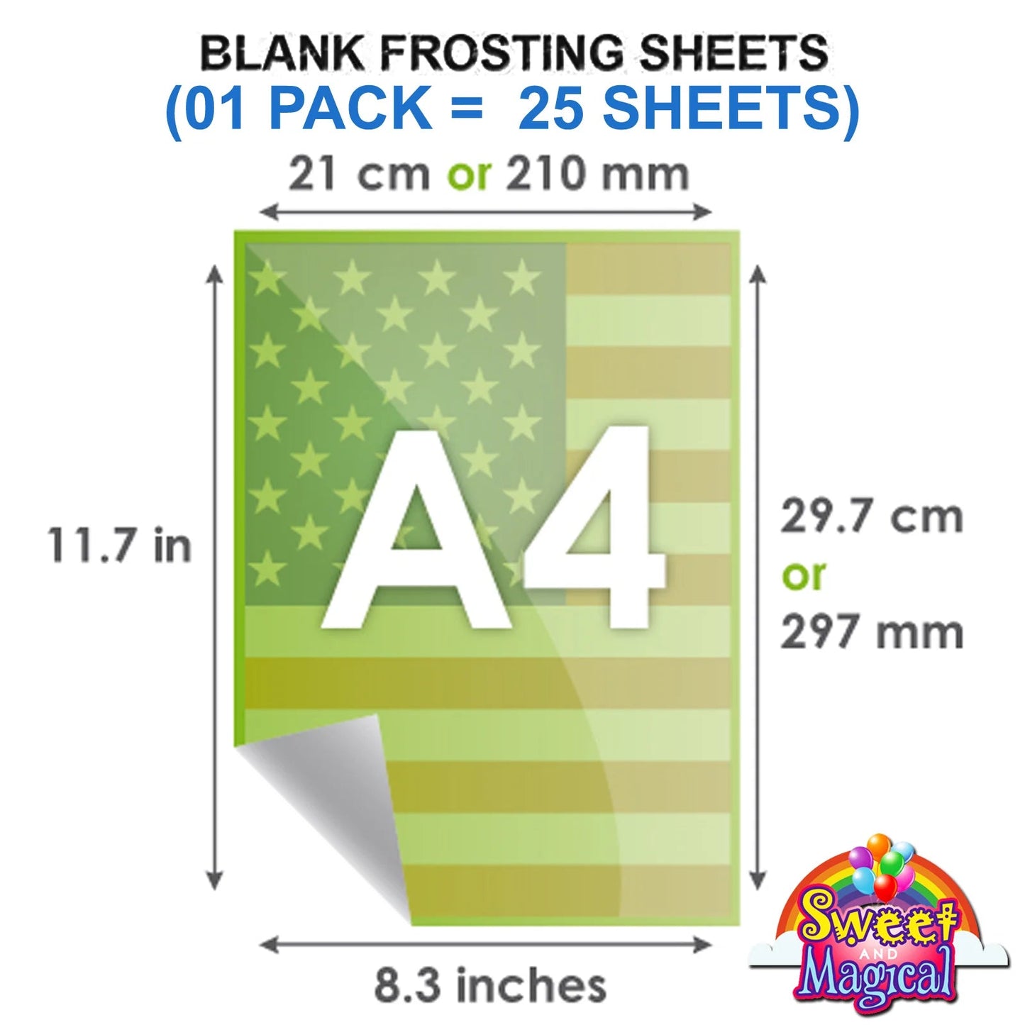 Premium Frosting Sheets (A4 Size)