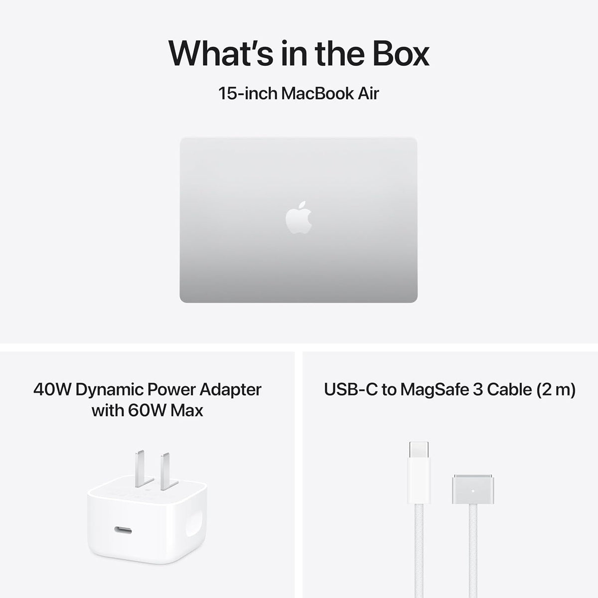 Apple 2026 Macbook Air 15-Inch Laptop with M5 Chip: Built for AI, 15.3-Inch Liquid Retina Display, 16GB Unified Memory, 512GB SSD, 12MP Center Stage Camera, Touch ID, Wi-Fi 7; Silver