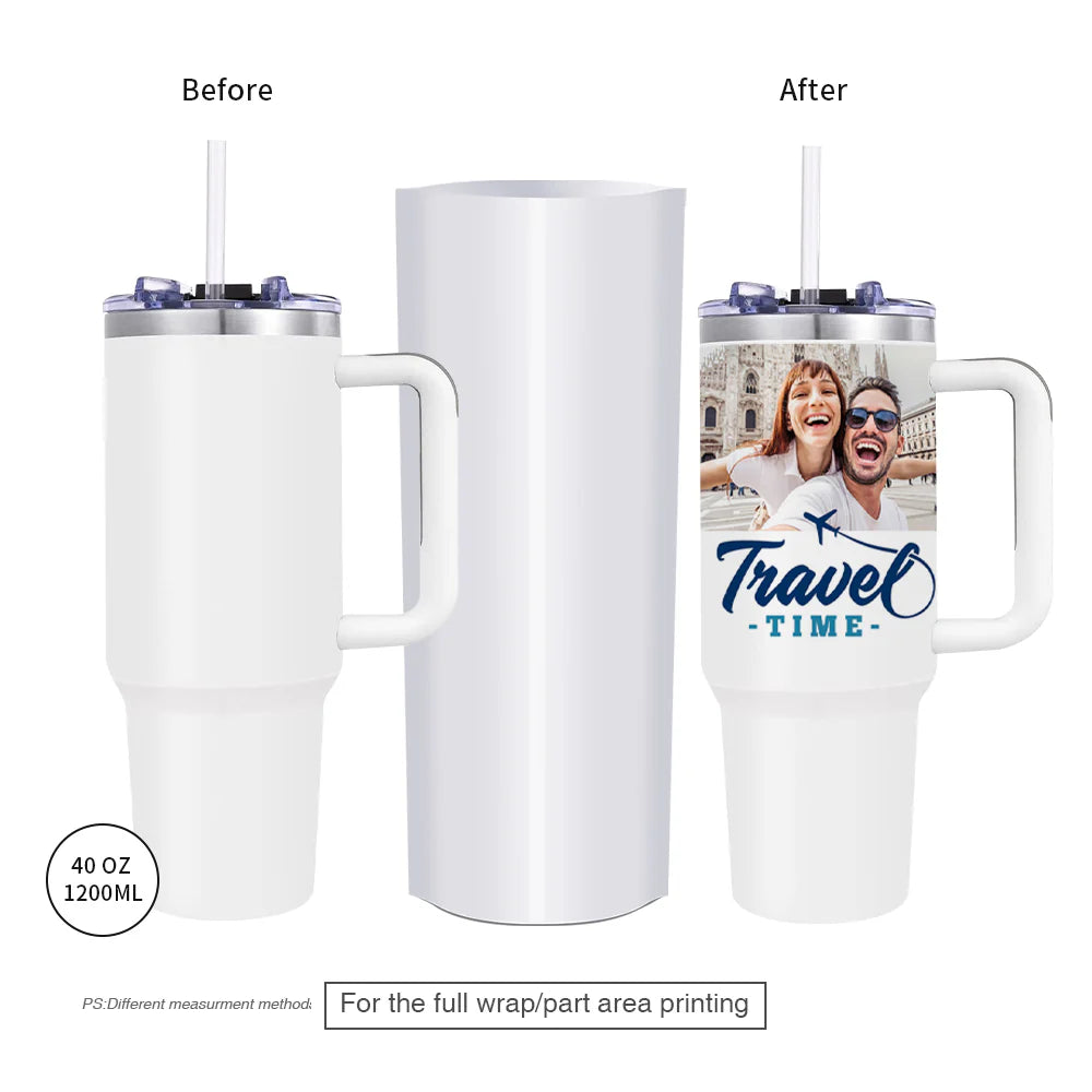 12 L Sublimation Oven Machine Sublimation Starter Beginner Kit Bundle with 40 OZ Sublimation Tumblers, Sublimation Paper, Shrink Wrap Film and Heat Tape