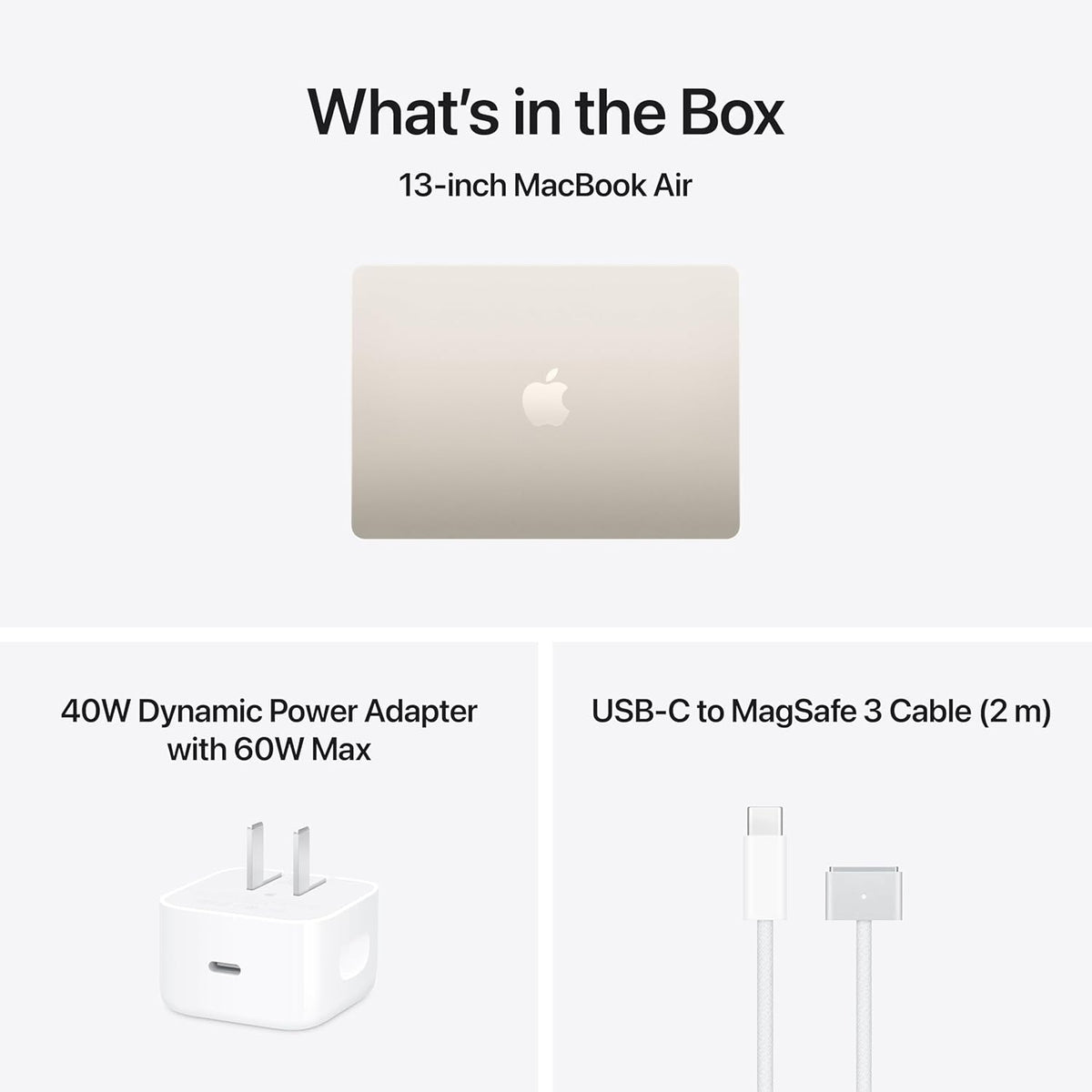 Apple 2026 Macbook Air 13-Inch Laptop with M5 Chip: Built for AI, 13.6-Inch Liquid Retina Display, 24GB Unified Memory, 1TB SSD, 12MP Center Stage Camera, Touch ID, Wi-Fi 7; Starlight