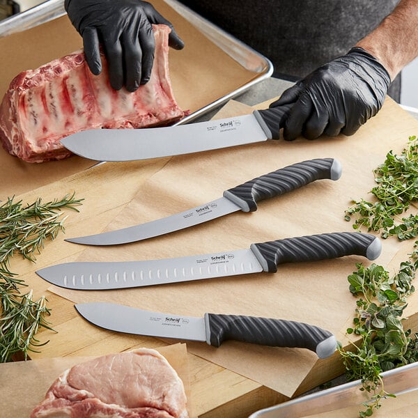 Schraf 12" Butcher Knife with TPRgrip Handle