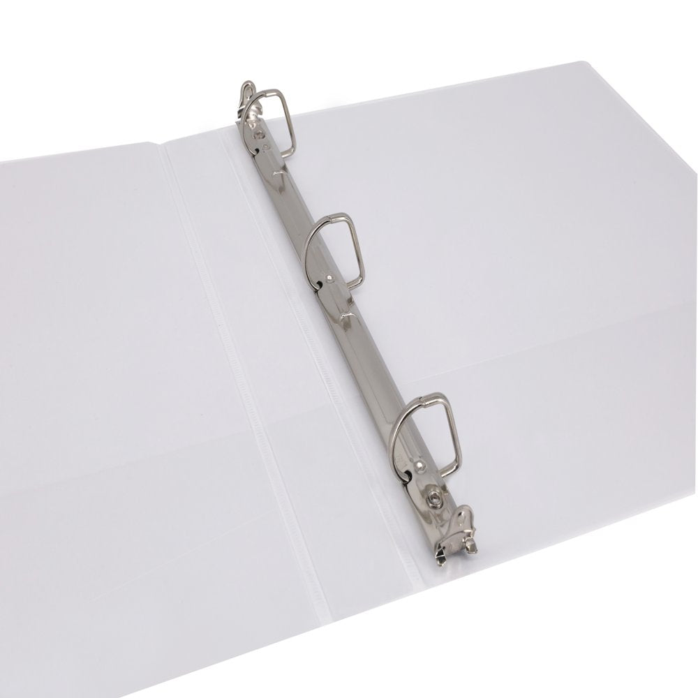 Pen + Gear 1" Durable Binder, 1" Slanted D-Rings, White, 12 Pack