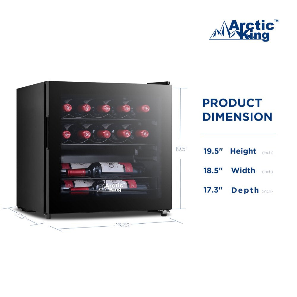 14-Bottle Wine Cooler, Full Glass Door, ARW14B0ABB
