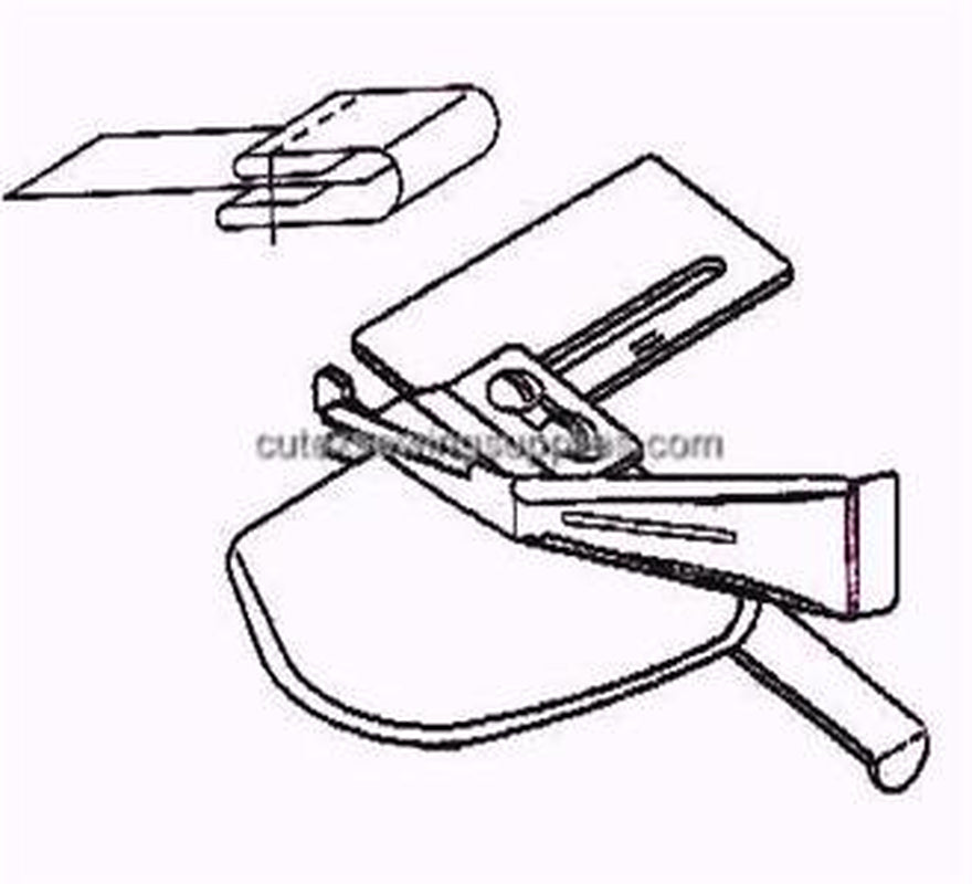 Industrial Sewing Machine Double Fold Binder / Binding Attachment Folder