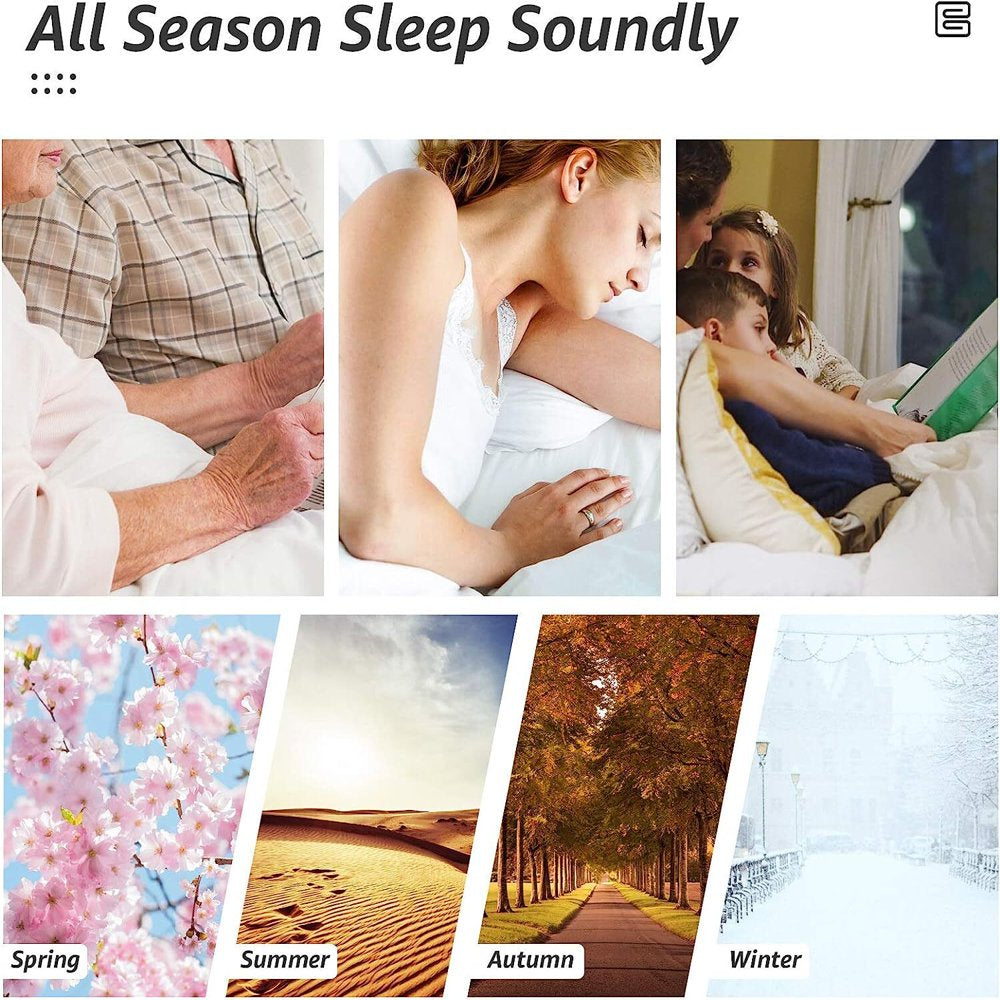 All Season Queen Size Bed Comforter - Cooling Goose down Alternative Quilted Duvet Insert with Corner Tabs - Winter Warm - Machine Washable - Black