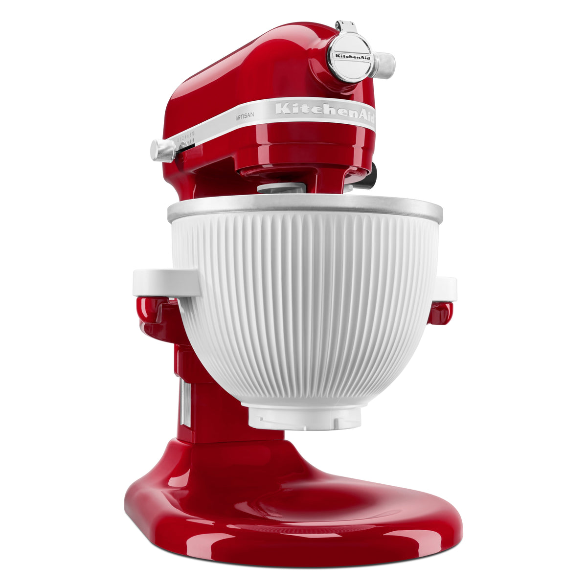 2-Qt Ice Cream Maker Attachment for Select Tilt-Head Stand Mixers, White