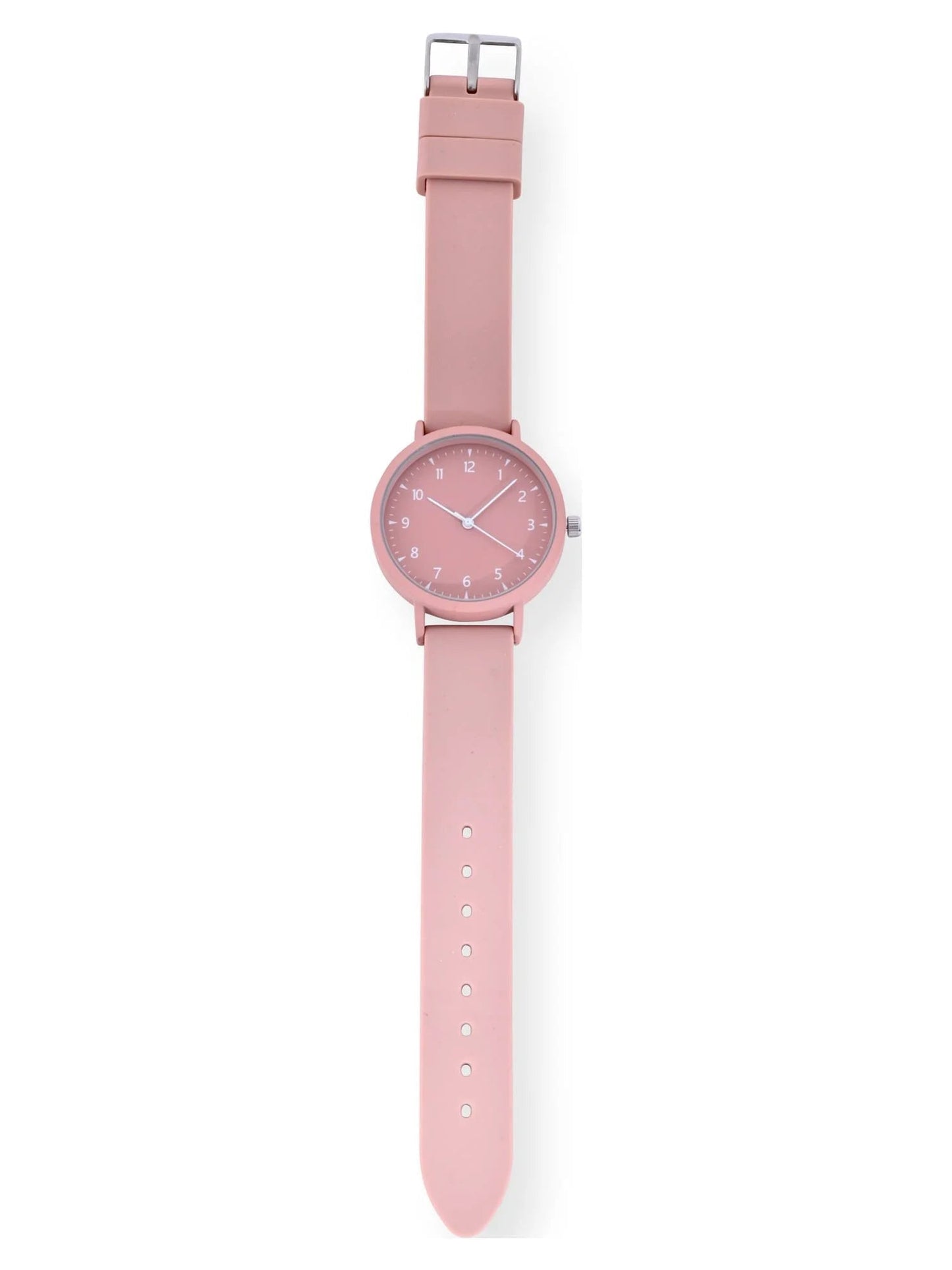 Adult Unisex Analog Watch in Pink and Silicone Band (42000WML)