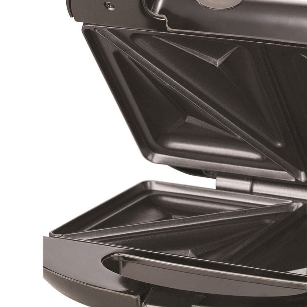 Appliances Appliances Nonstick Compact Dual Sandwich Maker (Black)
