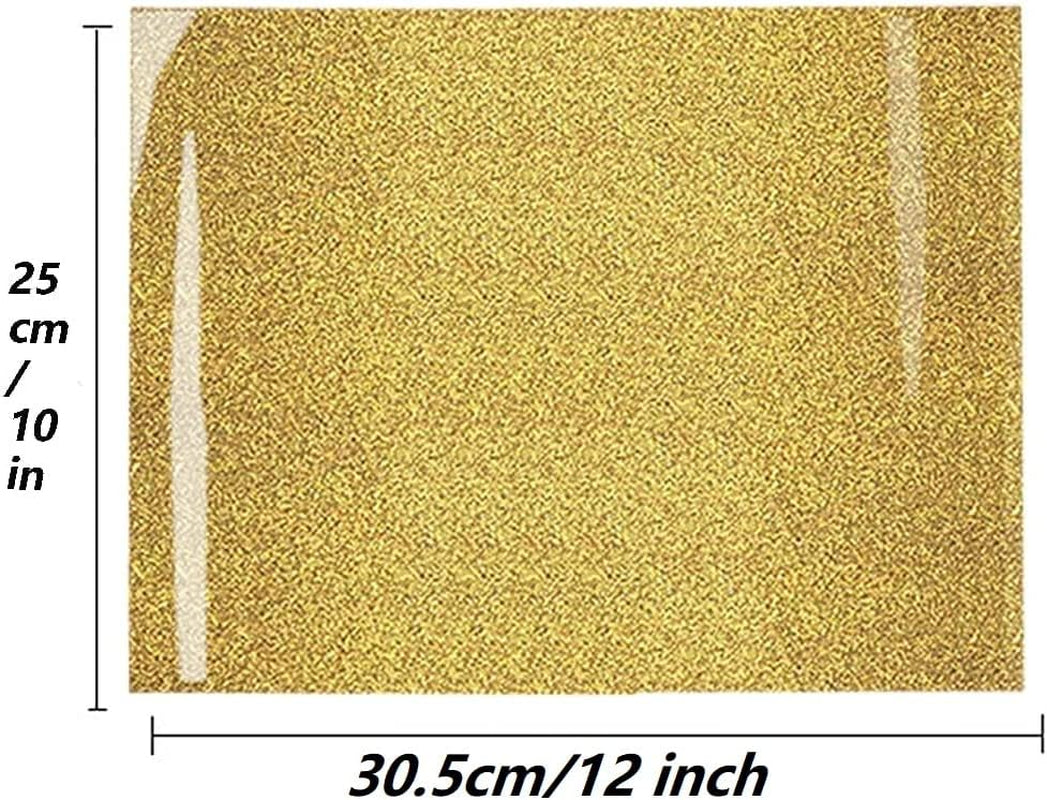Glitter Puff Vinyl Heat Transfer, 3D Puff Heat Transfer Vinyl Sheets Iron On, Glitter Heat Transfer Puffy HTV Vinyl for Heat Press T Shirts DIY Clothes Fabric, 6 Light Colors 12”X10”