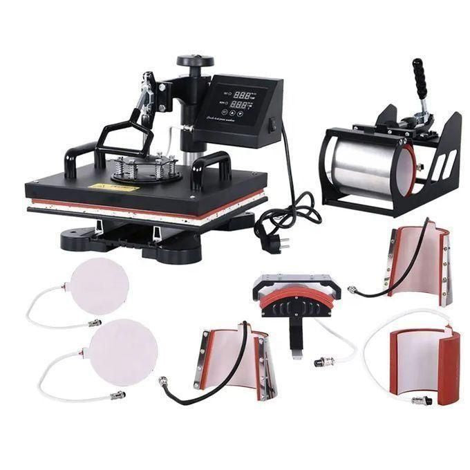 T-Shirt Printing Machine Bundle – 8 in 1 Heat Press & 2 Feet Plotter Vinyl Cutter Business Bundle
