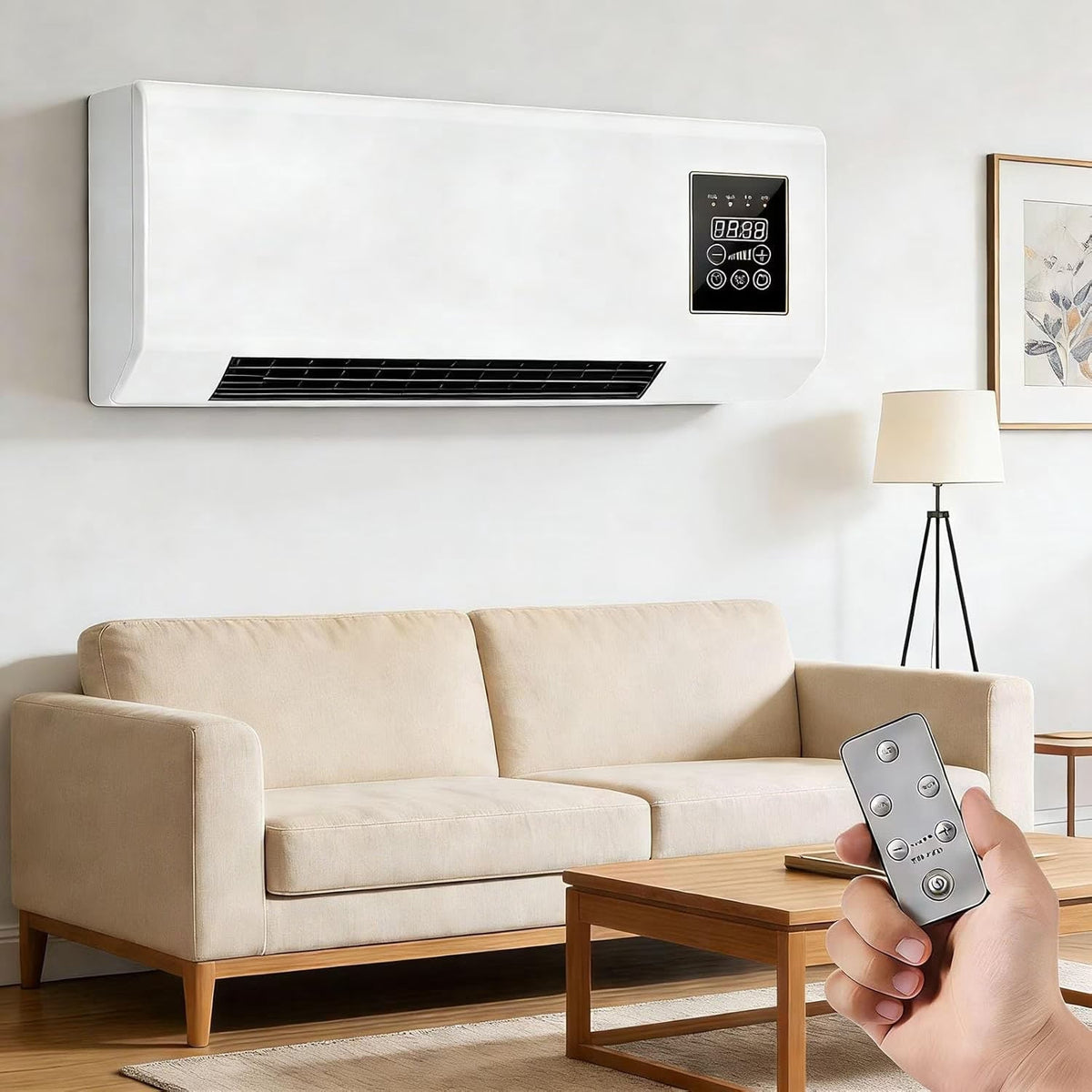 12000 BTU Window Air Conditioner, 115V Wall-Mounted Window Unit with 3 Speeds, 24H Timer & Remote, 6 Modes Window AC Units, Cools up to 550 Sq.Ft, Easy Install Operates Quietly, Energy-Saving