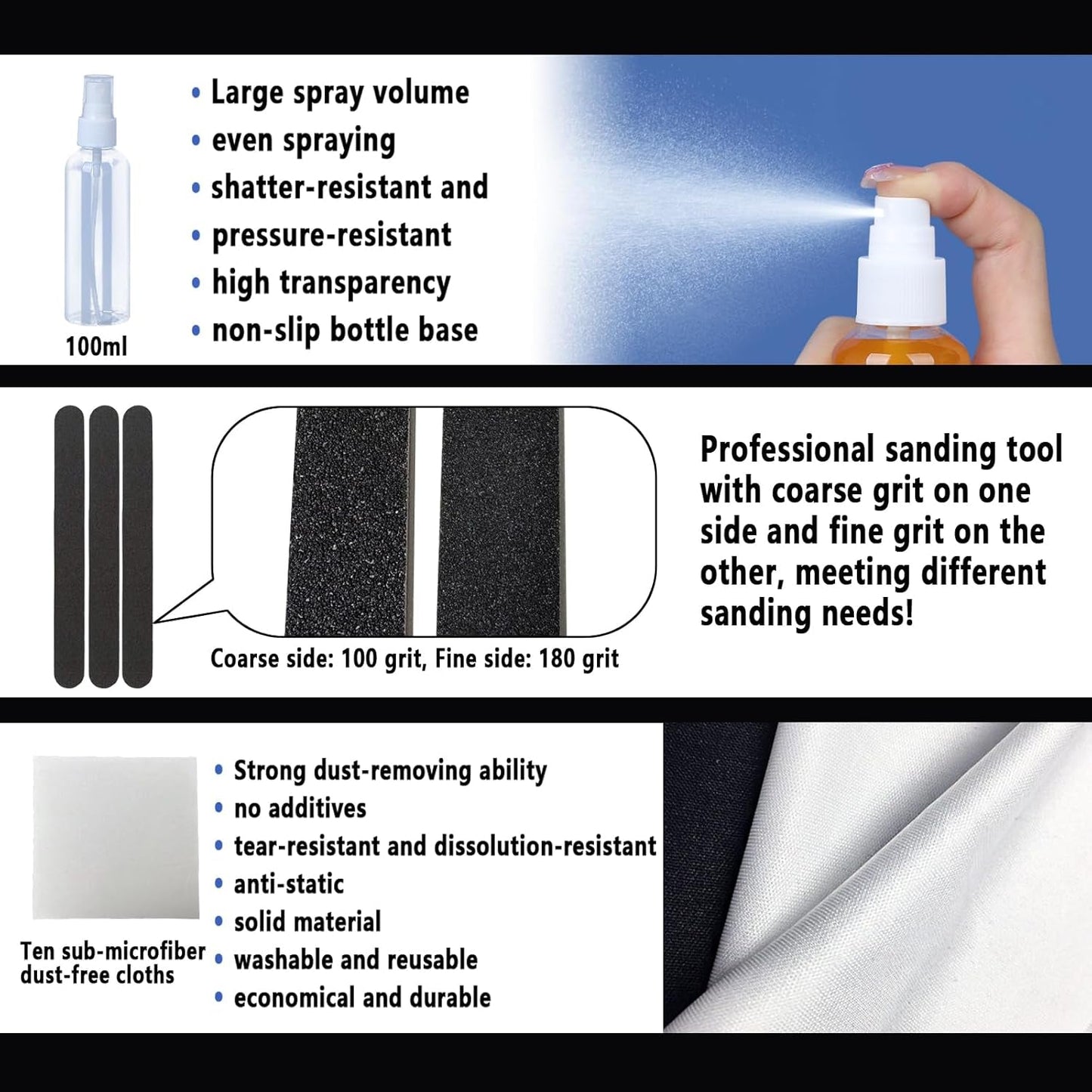 52 Pcs Resin 3D Printing Tool Kit with 304 Stainless Steel Resin Filter Funnel,Silicone Pad, Scraper,Tweezers & Cleaning Tools | Accessories for Model Removal, Resin Recycling & Post-Processing