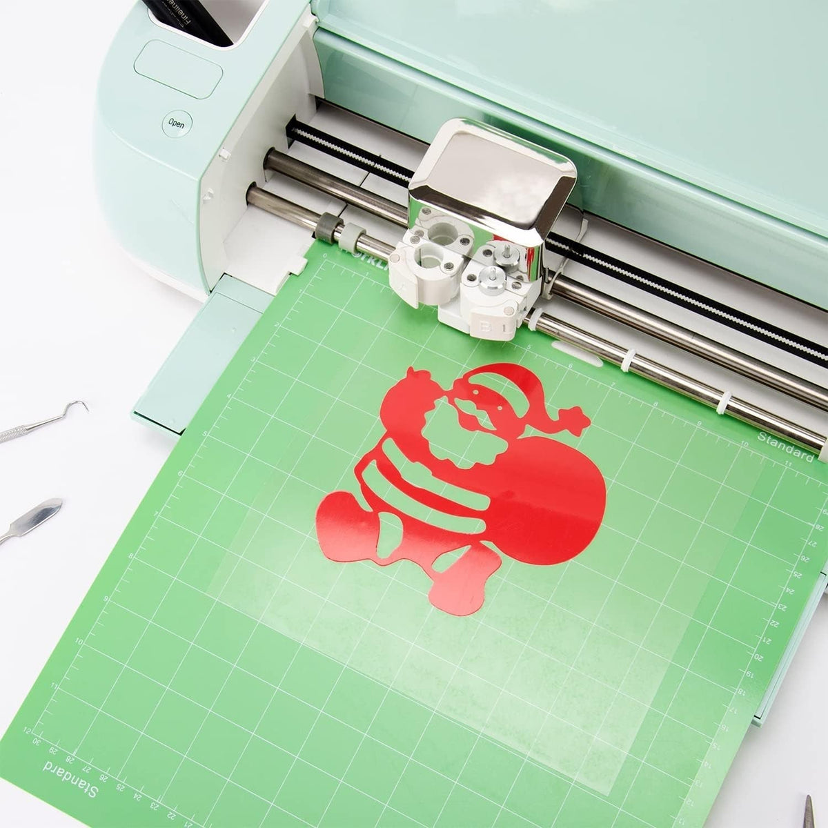 WORKLION 12X12 Cutting Mat for Cricut: (Standard Adhesive, 3 Mats) Cricut Explore One/Air/Air 2/Maker Standard Adhesive Sticky Green Quilting Cricket Replacement Cut Mats