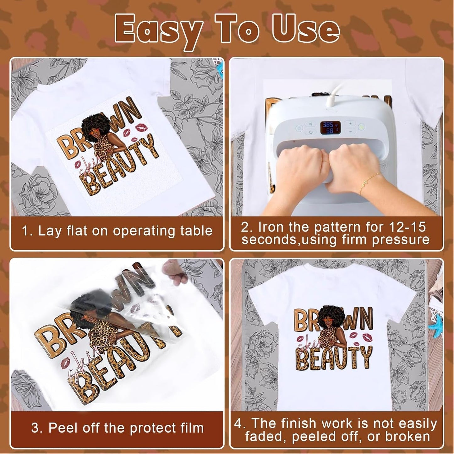 24 Sheets Black Girl Iron on Transfers for T-Shirts, DTF Transfers Ready to Press Black Women Black History DTF Transfers Ready to Press Heat Transfer Vinyl Vinyl Stickers for Clothes Bag Pillow Craft