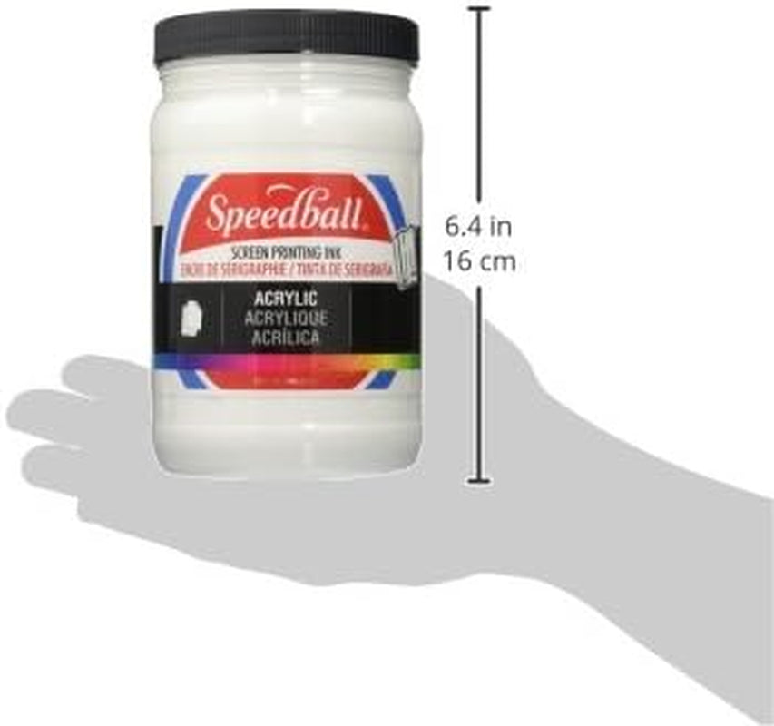 Speedball Acrylic Screen Printing Ink, 32-Ounce, White