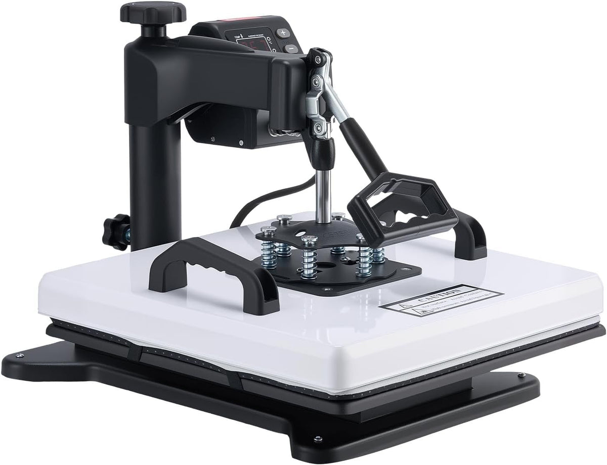 VEVOR Heat Press Machine, 15 X 15 In, 8-In-1 Multifunction, 360° Swing Away, Heat up Fast and Even, Digital Precise Control, Sublimation Press Machine for T-Shirts, Mugs, Tumblers, Caps, Plates