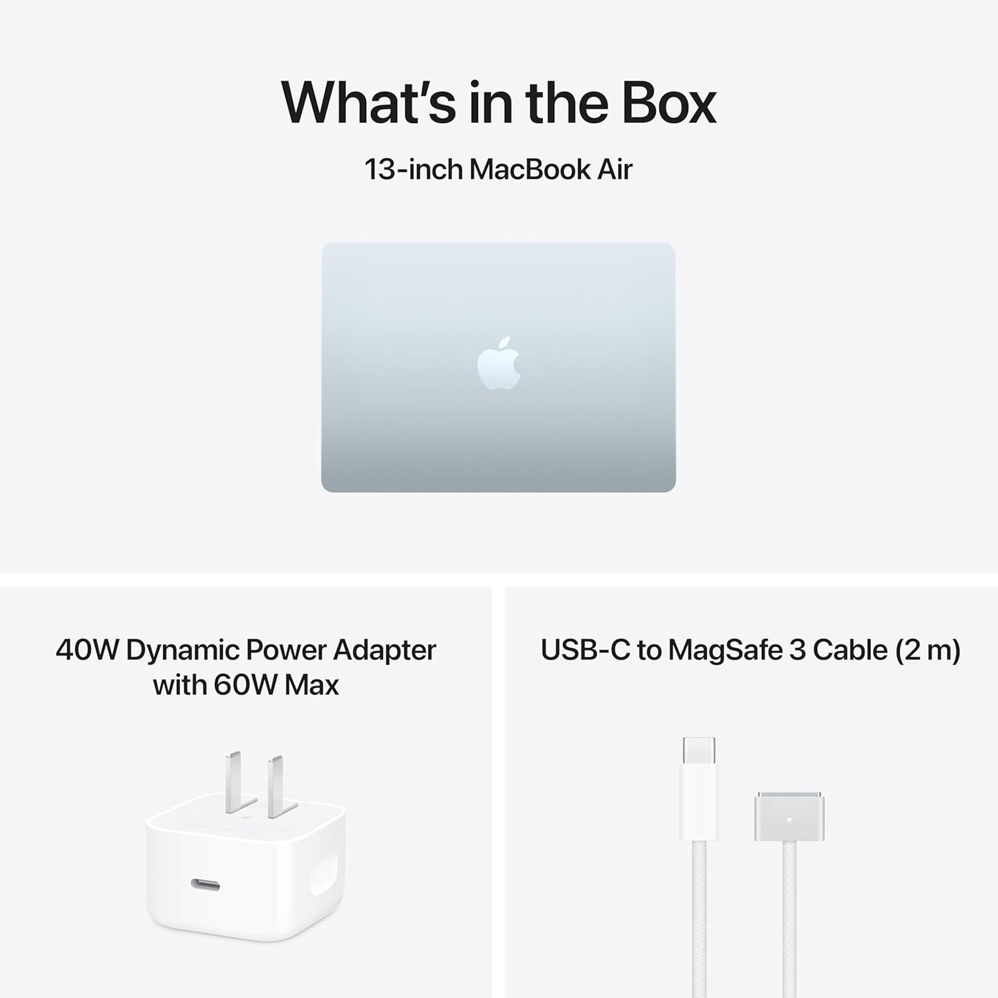 Apple 2026 Macbook Air 13-Inch Laptop with M5 Chip: Built for AI, 13.6-Inch Liquid Retina Display, 16GB Unified Memory, 1TB SSD, 12MP Center Stage Camera, Touch ID, Wi-Fi 7; Sky Blue