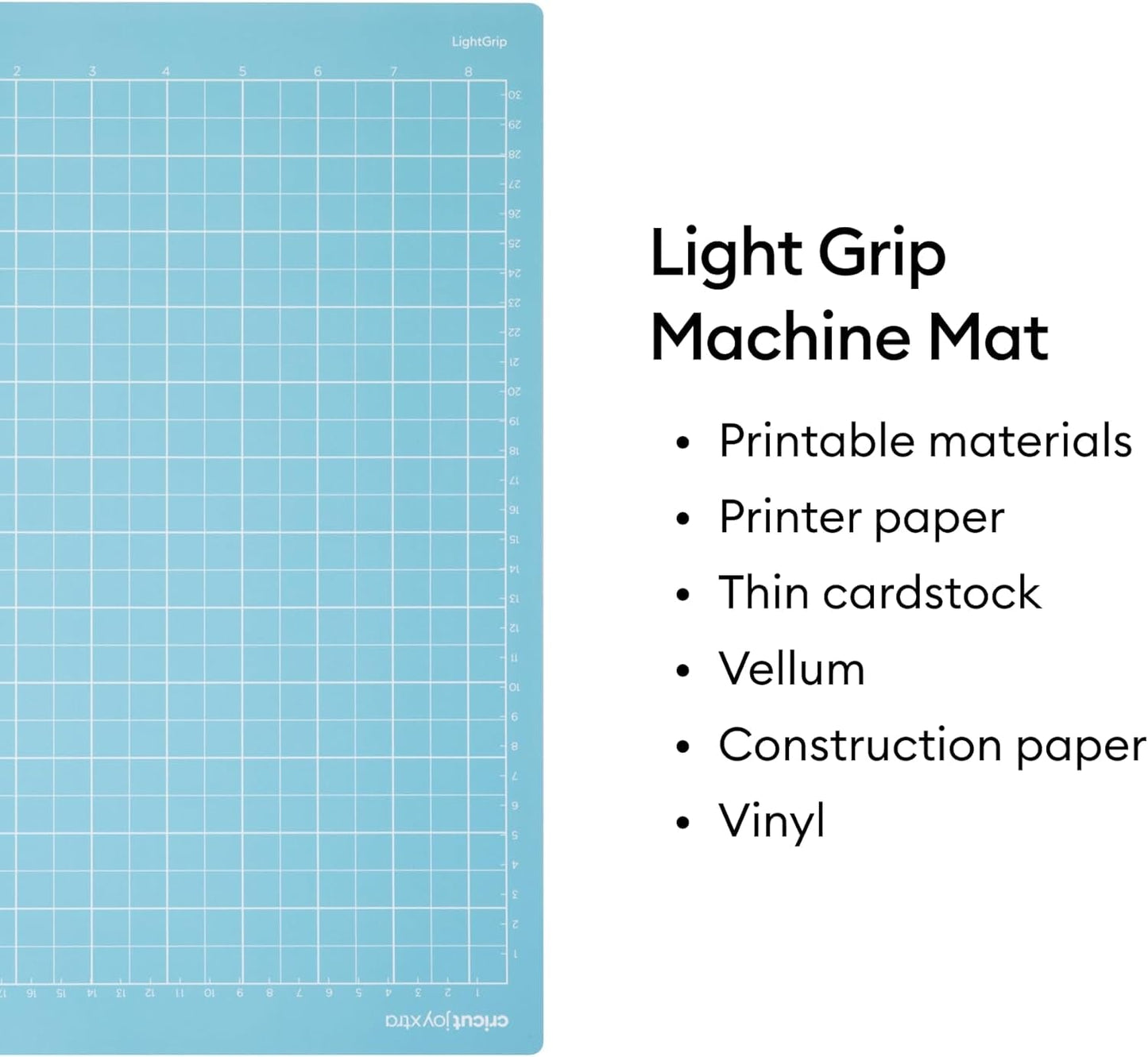 Cricut Lightgrip Cutting Mat Pack (4 Count, 8.5In X 12In) - for Joy Xtra Machine - Ideal for Standard Paper, Light Cardstock & More
