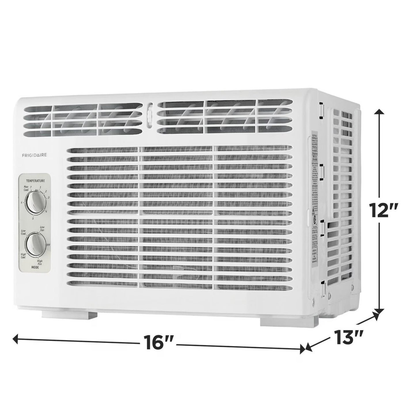 5,000 BTU Window Air Conditioner for Small Rooms, Dial Controls, Quiet Efficient Cooling, Easy Installation