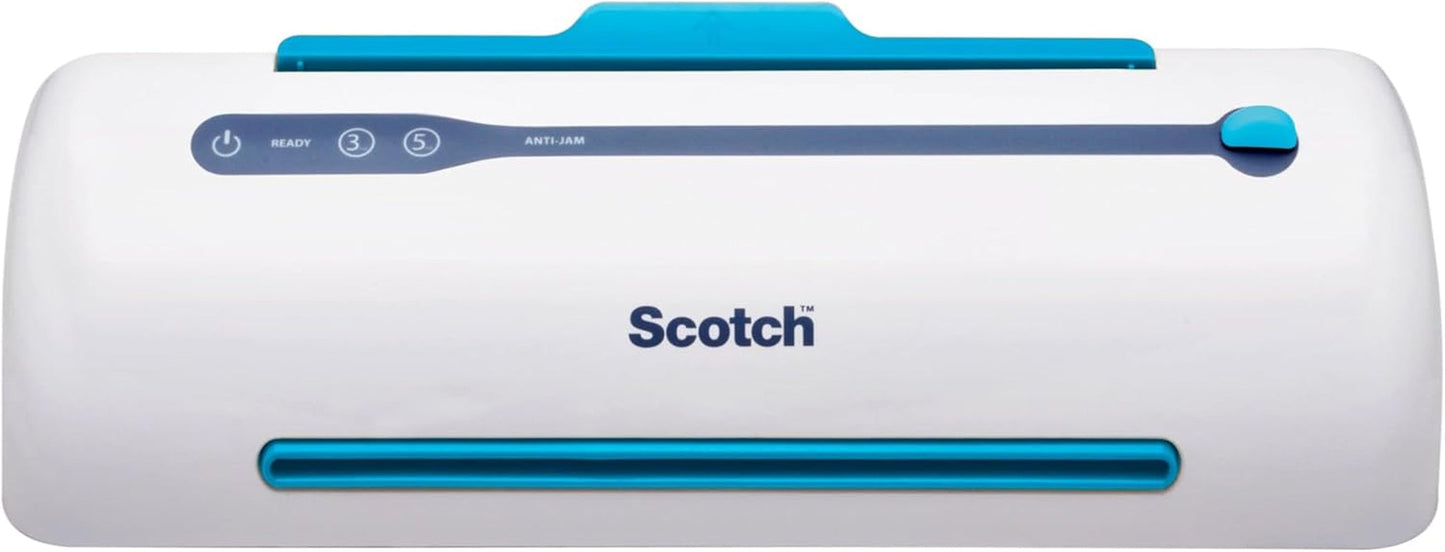 Scotch PRO TL906 Thermal, Laminator Machine, 1 Laminating Device, White/Blue, Laminate Recipe Cards, Photos, Documents, for Home, Office, or School Supplies, 9 In