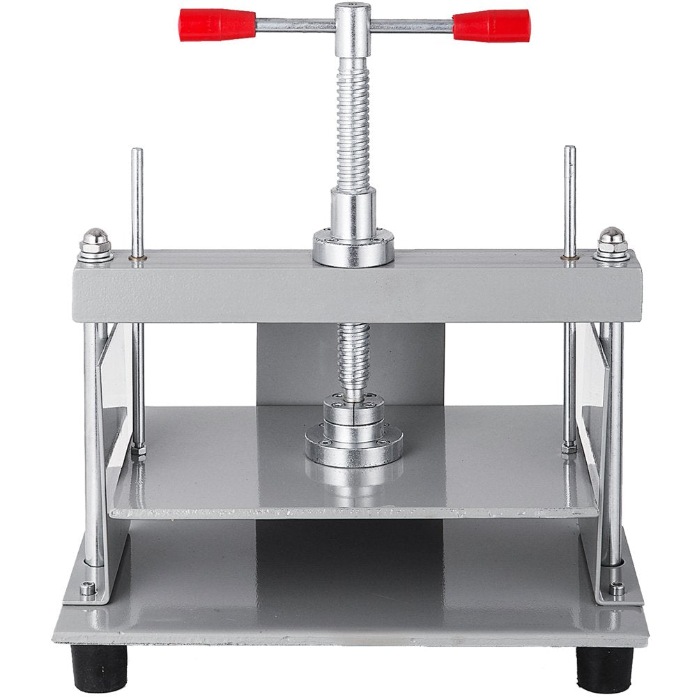 Manual Paper Press Machine 12X8.6 Inch for A4 Sized Papers Flatting Machine 10Cm Thickness Steel Frame Manual Flat Paper Press Machine Papermaking Book Press