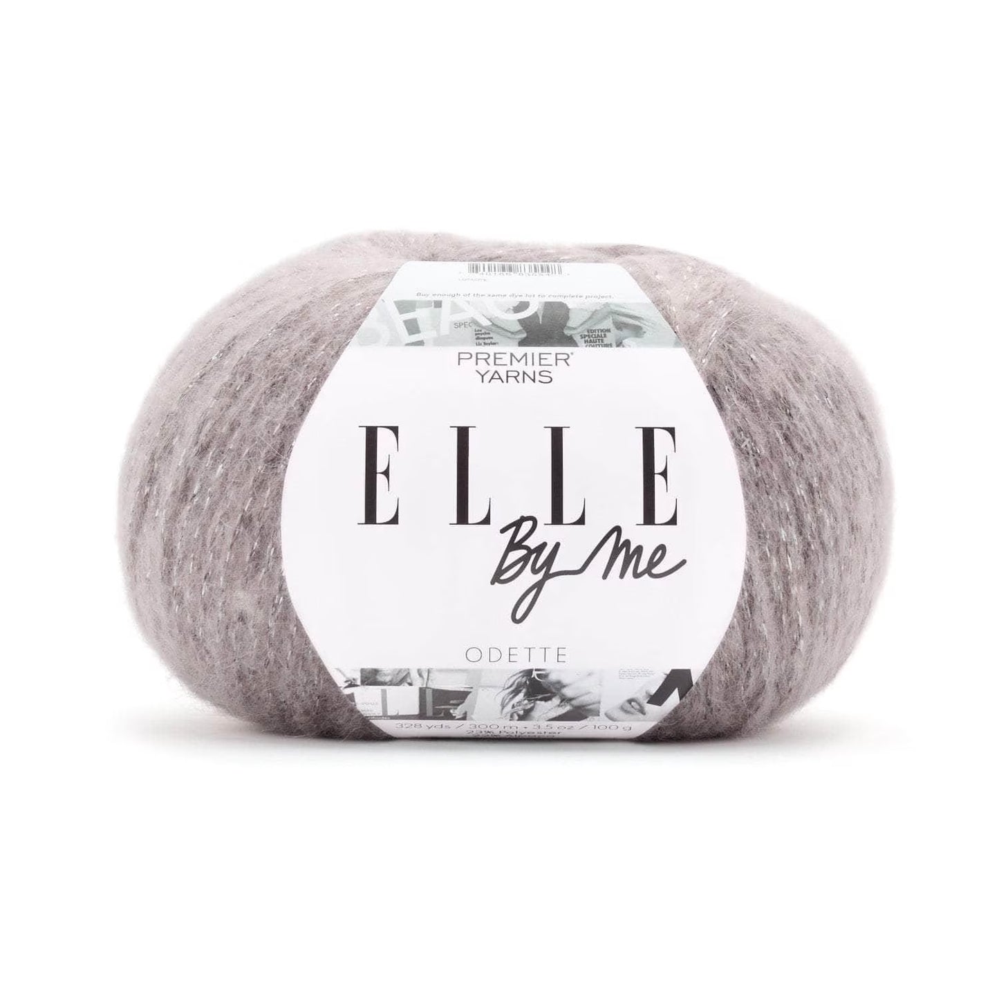 Premier Yarns ELLE by Me Odette, Bulky Yarn for Crocheting and Knitting, Merino Wool Blend, Wisp