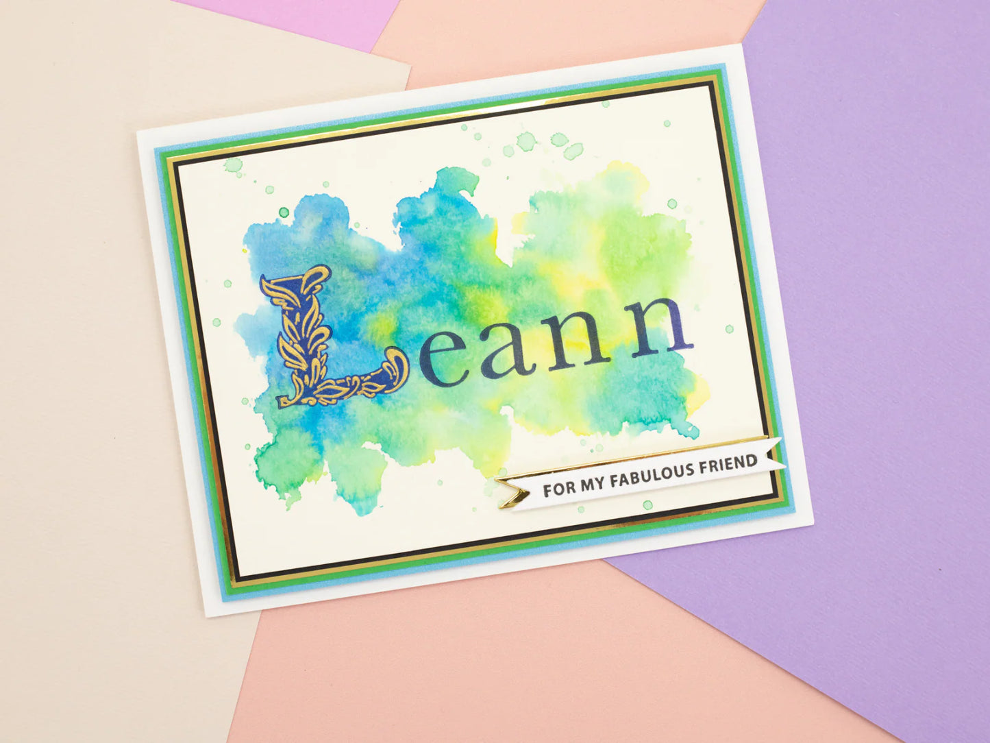 Gemini- Letterpress Press Plate - Statement Alphabet