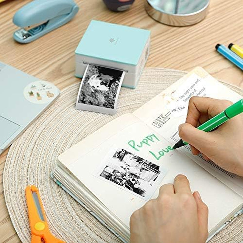 Phomemo White Self-Adhesive Thermal Paper, Glossy Printable Sticker Paper Label for Phomemo M02/M02 Pro/M02S/P2S/M03/M04S Mini Sticker Printer, 50Mm X 3.5M, Diameter 28Mm, 3-Rolls, Image Time 2 Years