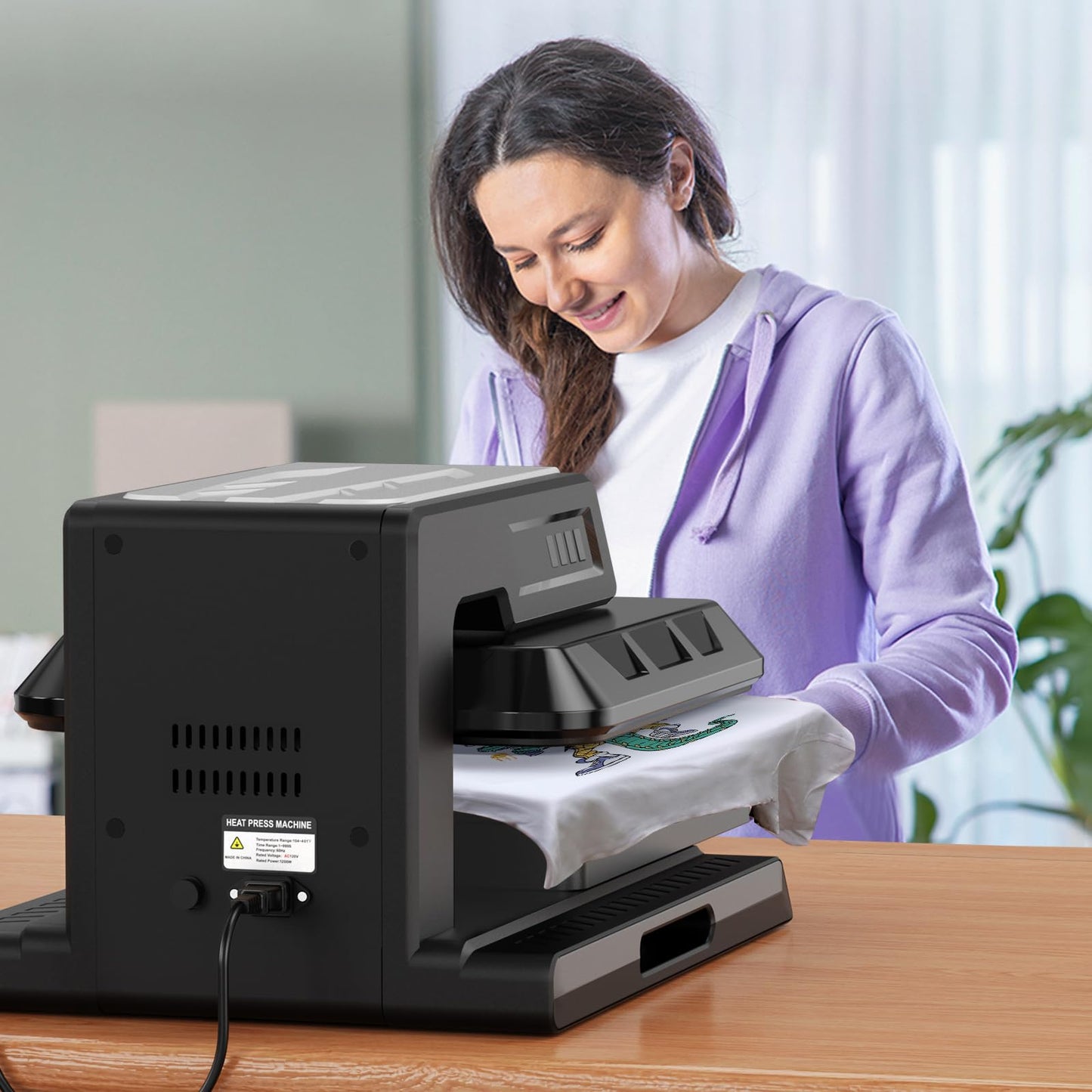 Benazcap Auto Heat Press Machine for T Shirts-Auto-Release 15x15 Heat Press - Rapid Heating, Even Heat Distribution, Ideal for HTV, Sublimation, Heat Transfer Projects