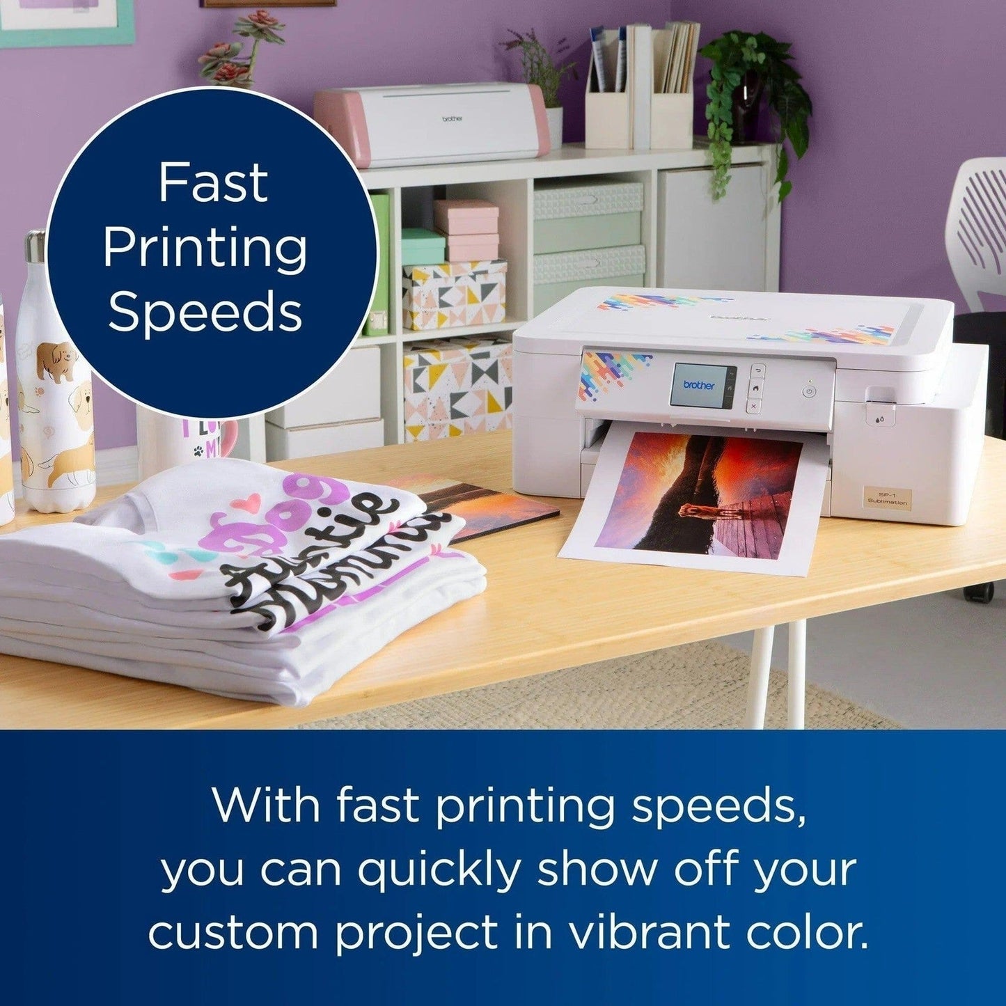Brother SP-1 Sublimation Printer with Silhouette Cameo 5 Alpha