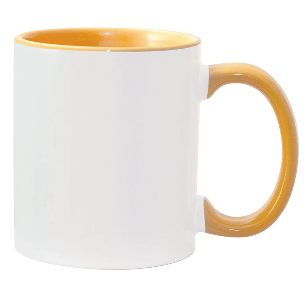 HPN ORCA Premium 11 Oz. Inner + Handle Sublimation Ceramic Mug - 36 per Case