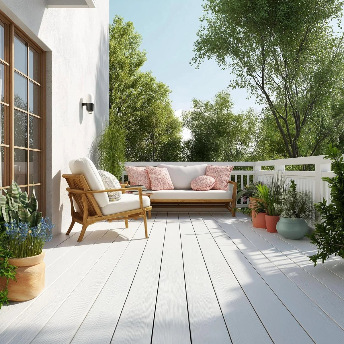 Porch & Floor Paint, Fast-Drying Wood and Concrete Paint, White, 5 Gallon