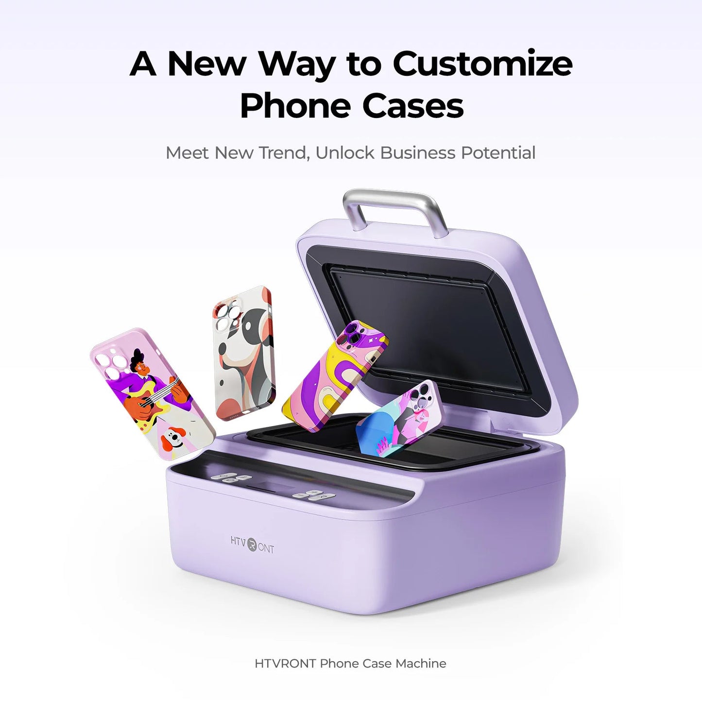 HTVRONT Auto Heat Press 2+ H17 Phone Case Heat Press +Tumbler Heat Press All-In-One Bundle