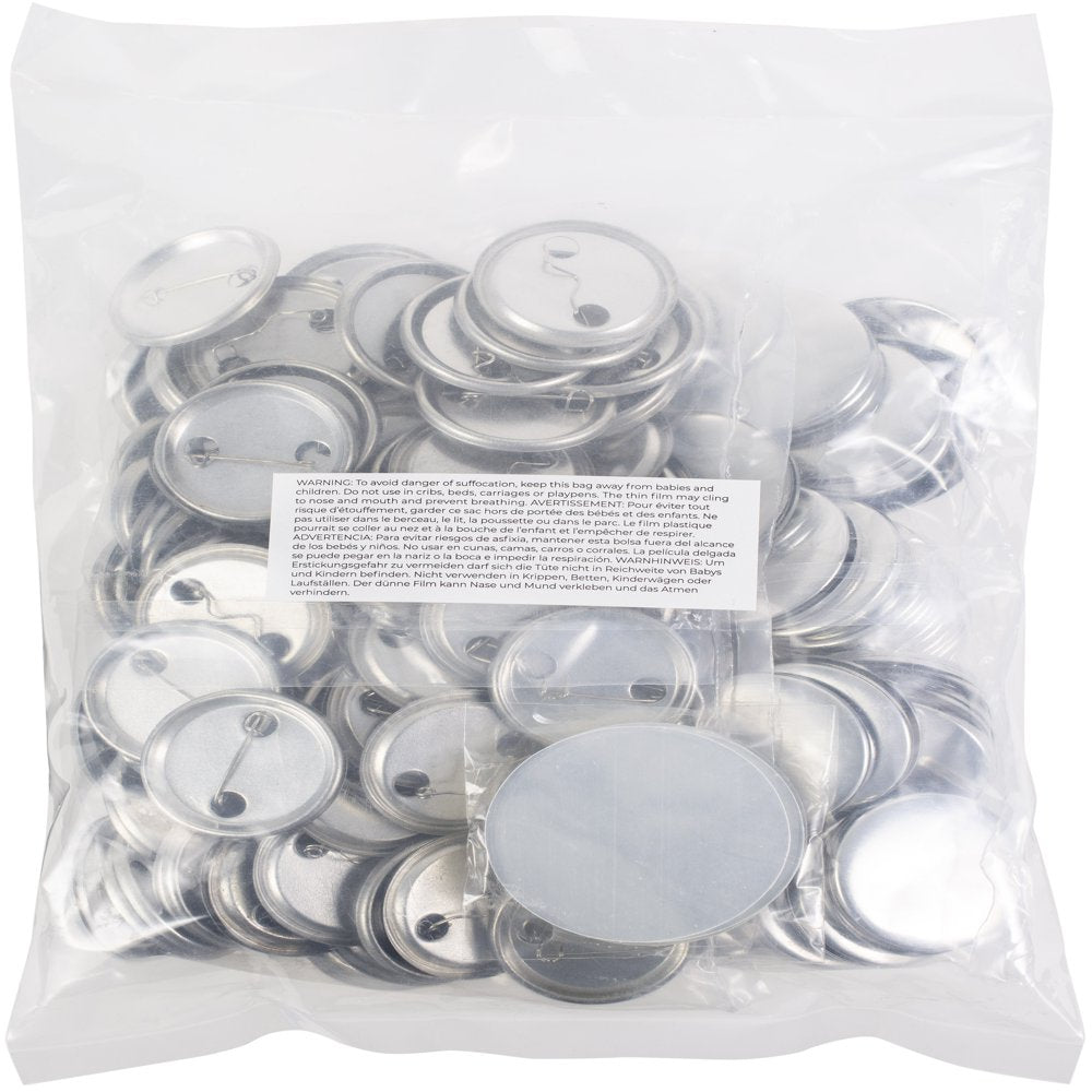 Button Press Bulk Refill Pack 100/Pkg-Medium (37Mm)