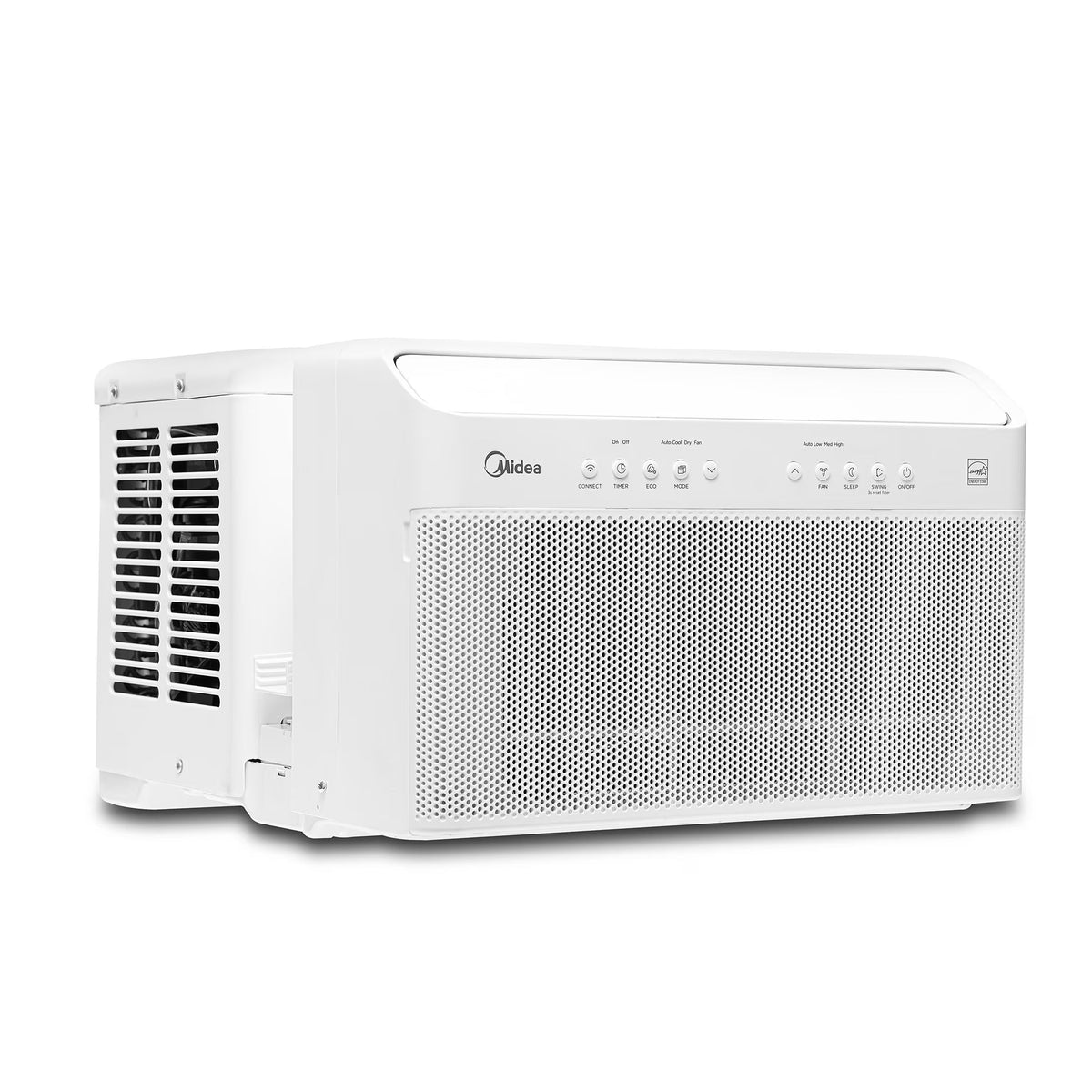 10,000 BTU Smart Inverter U-Shaped Window Air Conditioner – Energy Efficient AC Unit for 450 Sq Ft Room, White