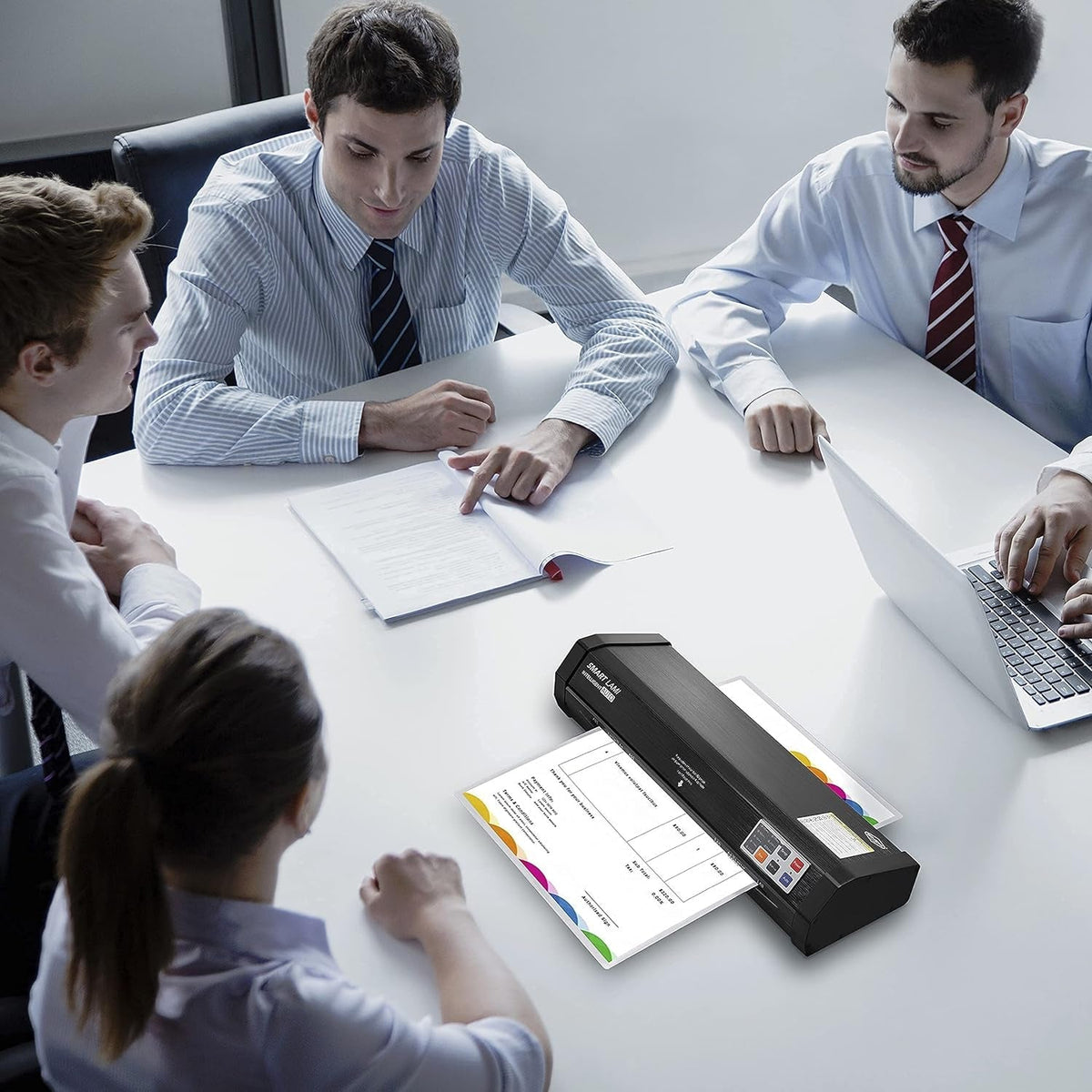 SINCHI Laminator & 3 Mil 200 Pack & 5 Mil 100 Pack Laminating Sheets