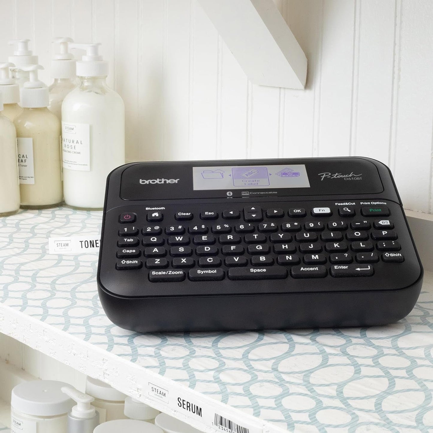 P-Touch PT- D610BT Business Professional Connected Label Maker | Connect and Create via Bluetooth® on Tze Label Tapes up to ~1 Inch