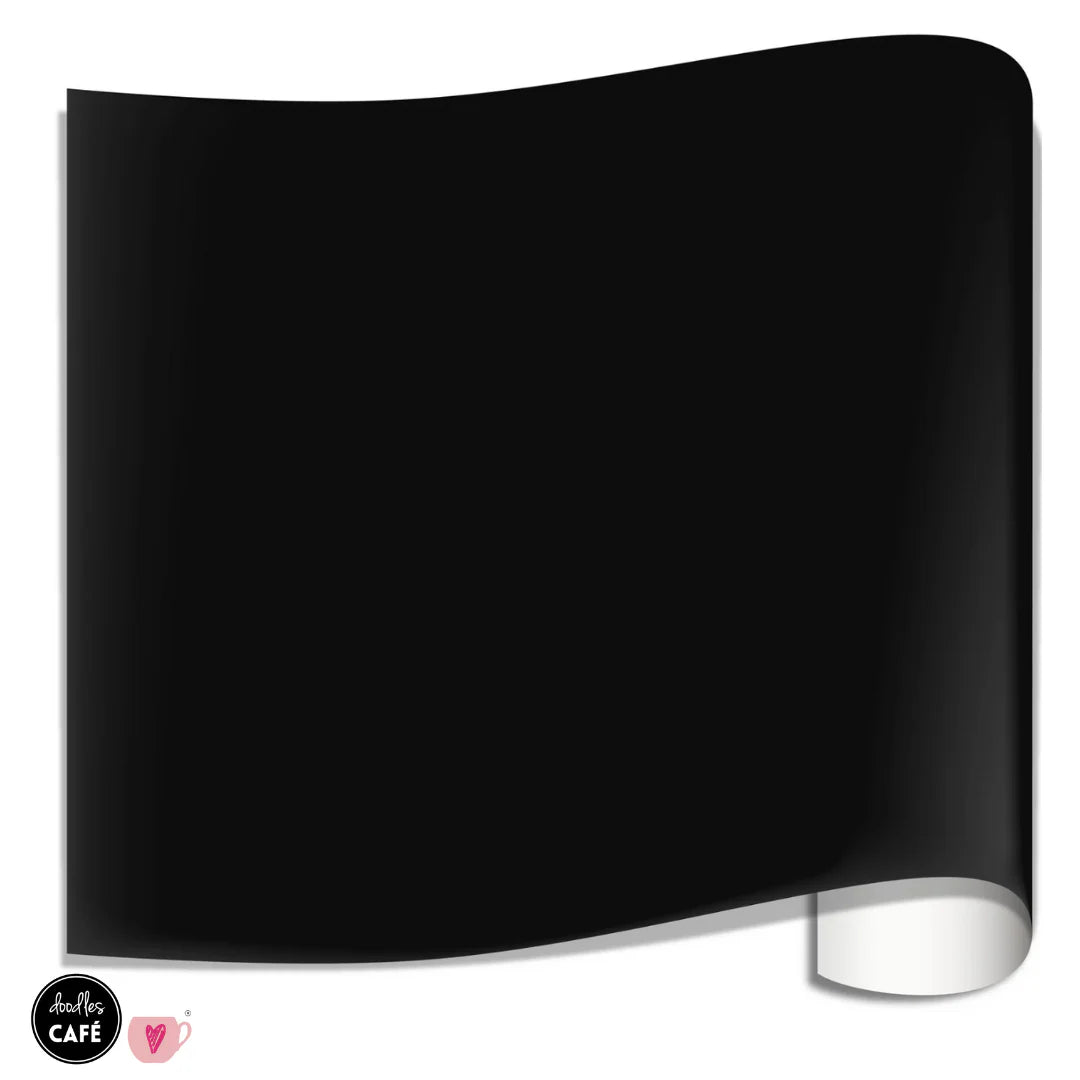Turbo - Heat Transfer Vinyl - Black (25Cm X 1M)