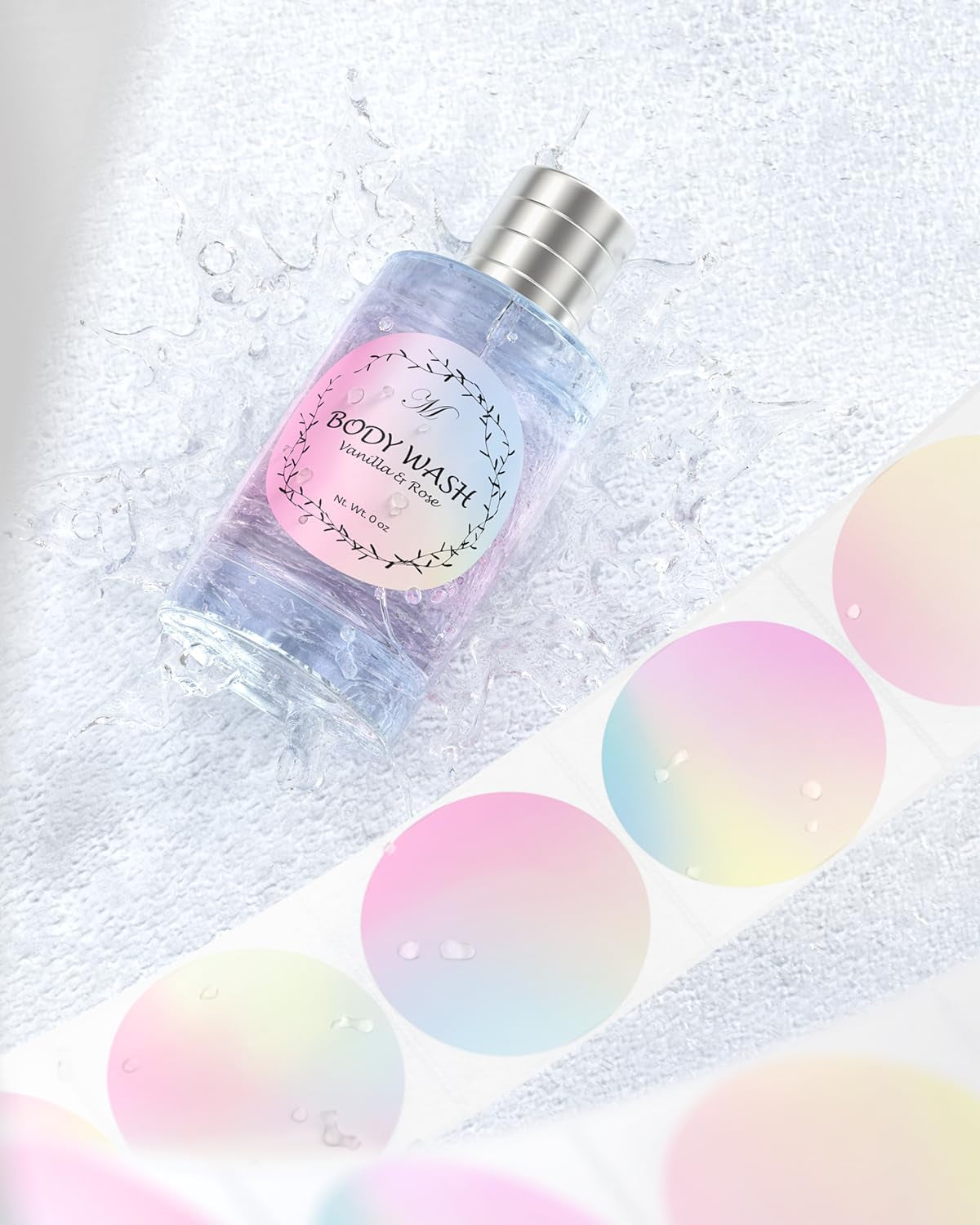 MUNBYN 2 Inch round Thermal Labels, Direct Thermal Printer Labels for Small Businesses, DIY Logo Design, 750 Sheets/1 Roll