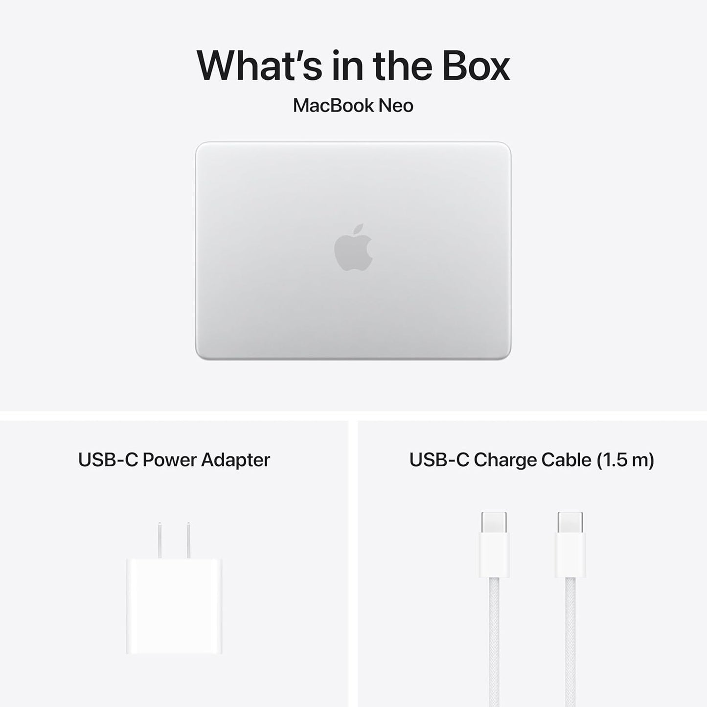 Apple 2026 Macbook Neo 13-Inch Laptop with A18 Pro Chip: Built for AI and Apple Intelligence, Liquid Retina Display, 8GB Unified Memory, 512GB SSD Storage, 1080P Facetime HD Camera, Touch ID; Silver
