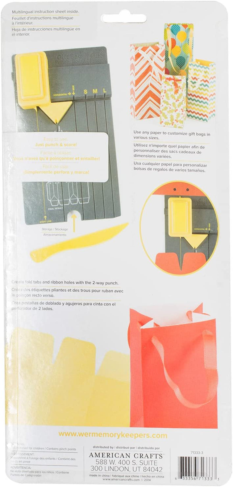 Gift Bag Punch Board by