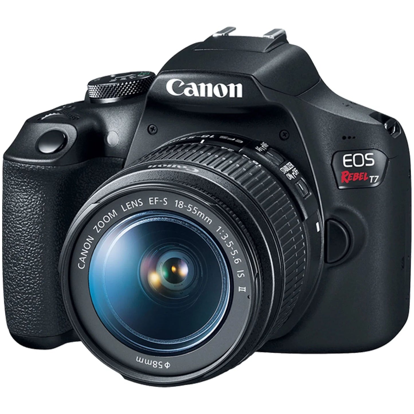 Canon EOS Rebel T7 DSLR Camera with Canon EF-S 18-55Mm F/3.5-5.6 IS II and 420-800Mm F/8.3 HD Telephoto Zoom Lens + 128 GB Memory + Filters + Tripod + More (33Pc Bundle) (International Version)