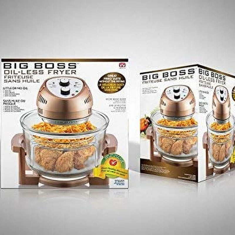 As Seen on TV 16 Quart Oil-Less Air Fryer and Convection Oven, Copper
