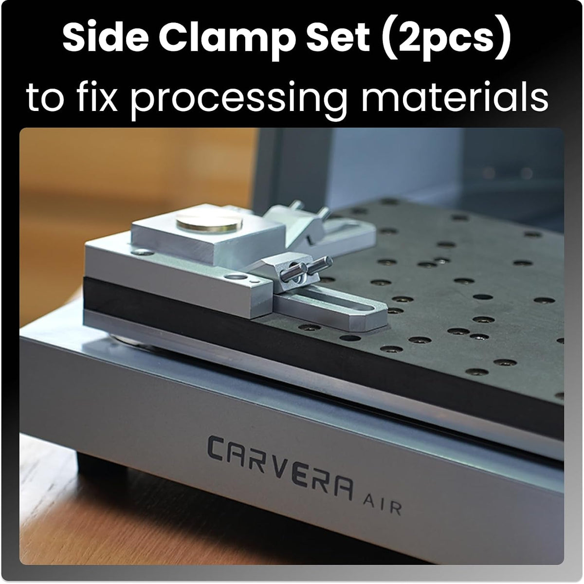 Side Clamp Set (2Pcs) for Makera Carvera, Carvera Air, Z1 Desktop CNC Makchine, CNC Accessories