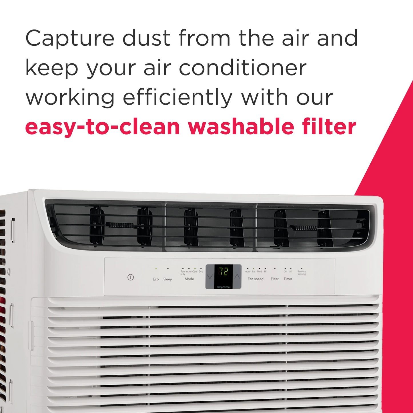 6,000 BTU Window Room Air Conditioner up to 250 Sq Ft, White